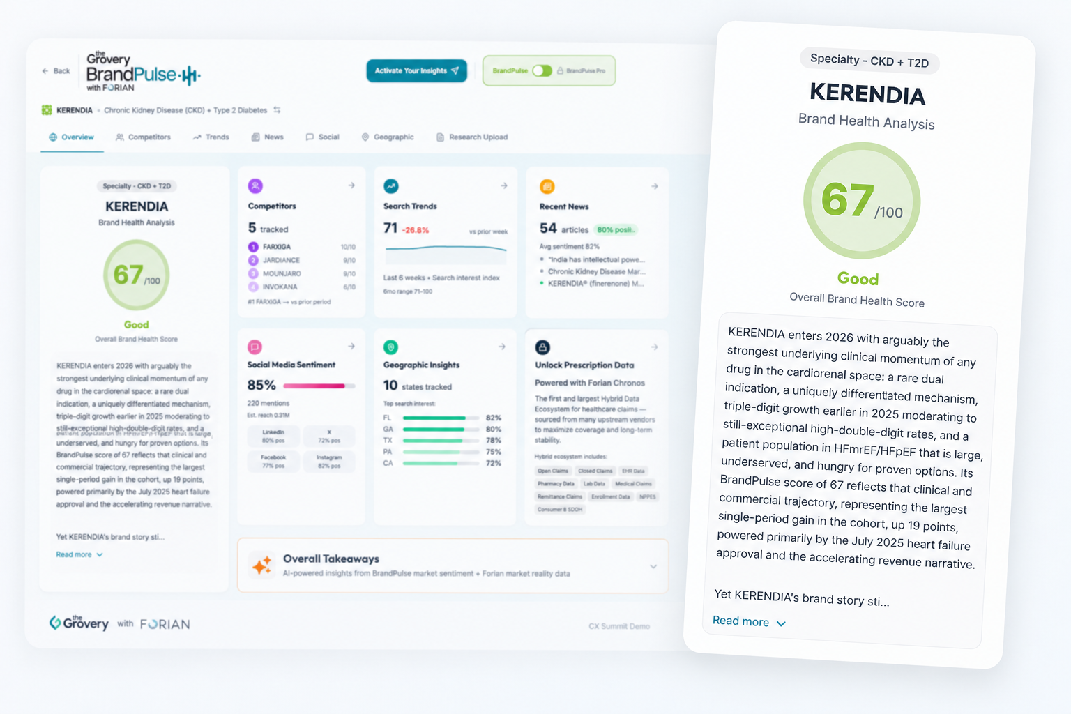 BrandPulse PRO dashboard overview